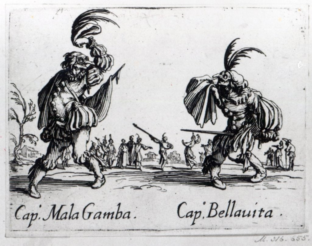 Detail of Balli de Sfessania, c.1622 by Jacques Callot