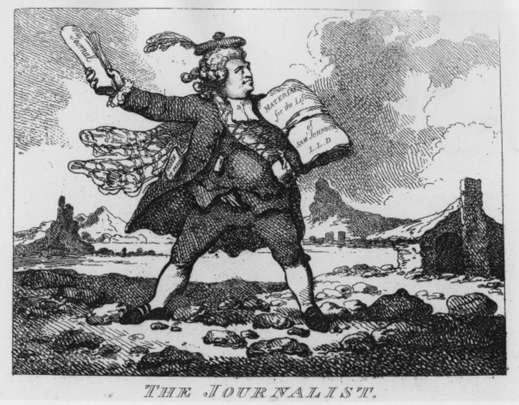 Detail of The Journalist by Samuel Collings