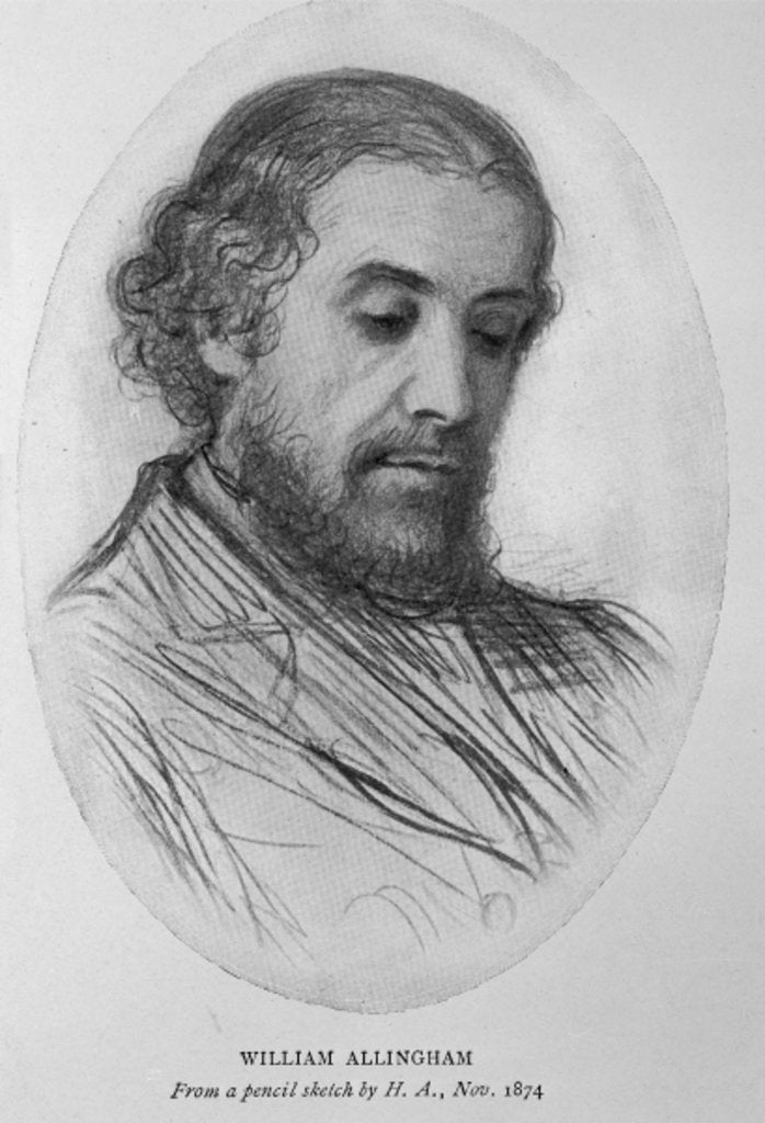 Detail of William Allingham, 1874 by Helen Allingham