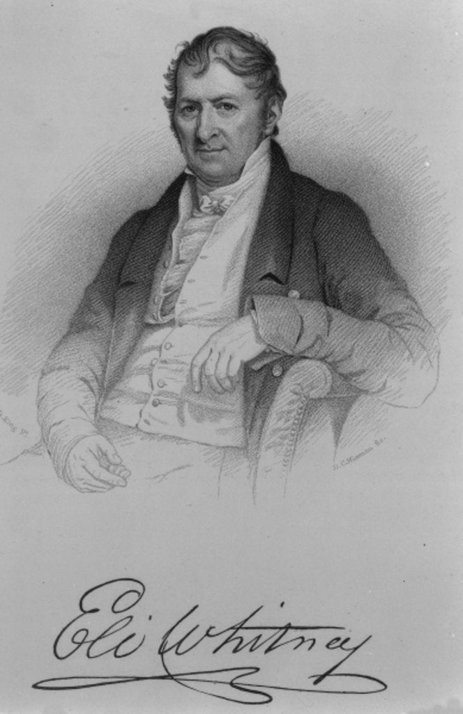 Detail of Eli Whitney by Charles Bird (after) King
