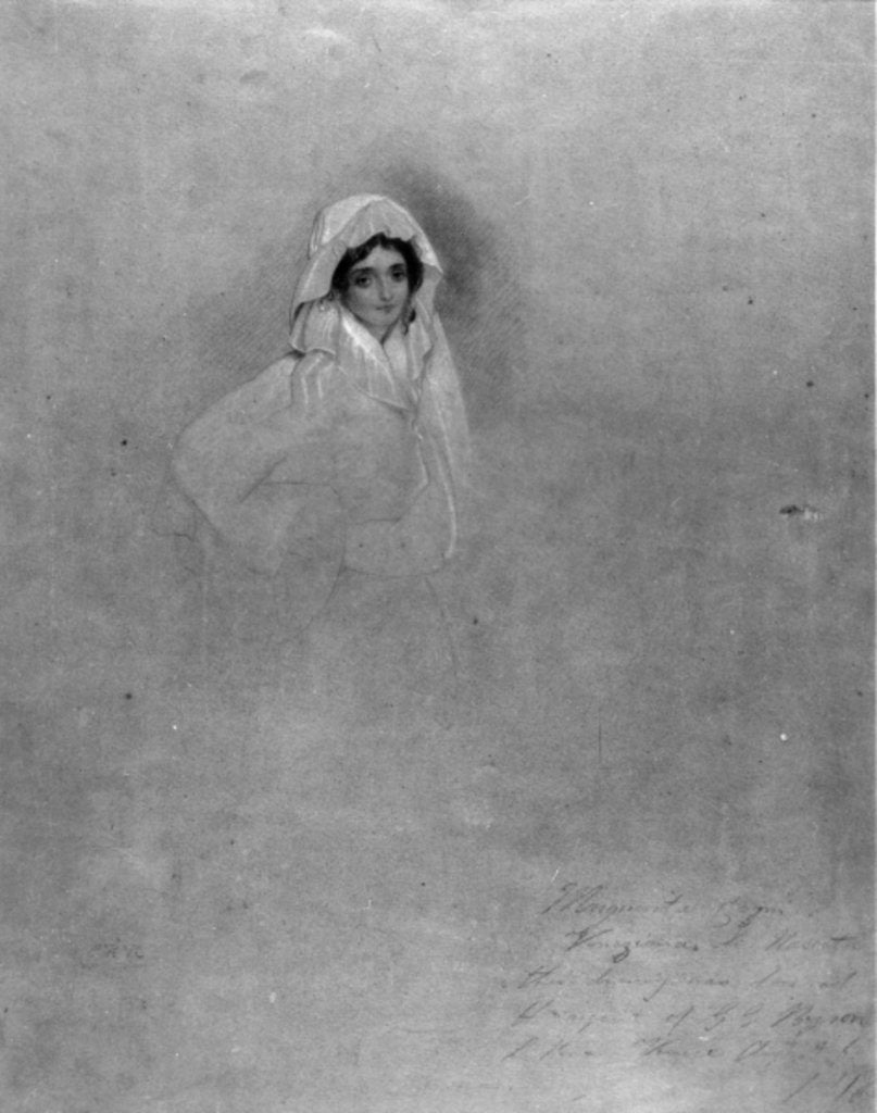 Detail of Margarita Cogni, 1818 by George Henry Harlow