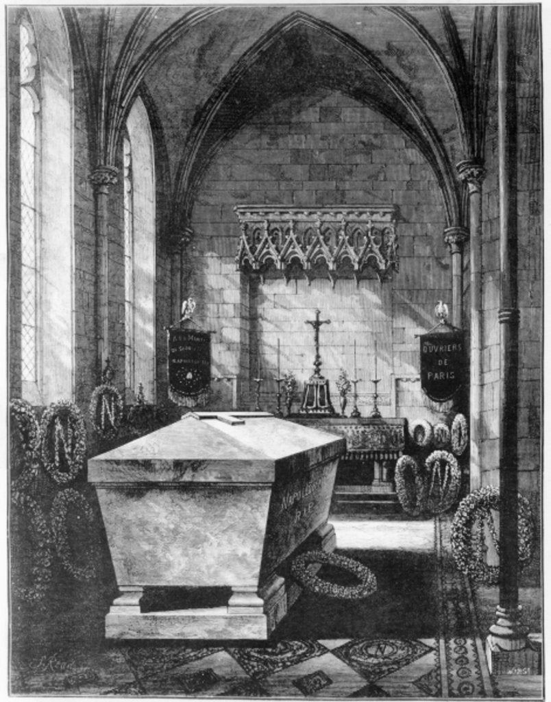 Detail of The Mortuary Chapel at St. Mary's Church, Chislehurst, holding the tomb of Emperor Napoleon III and his son, the Prince Imperial by English School