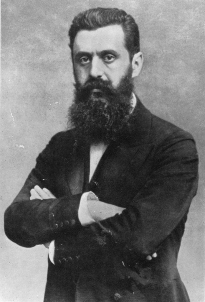 Detail of Theodor Herzl, 1903 by Photographer Austrian