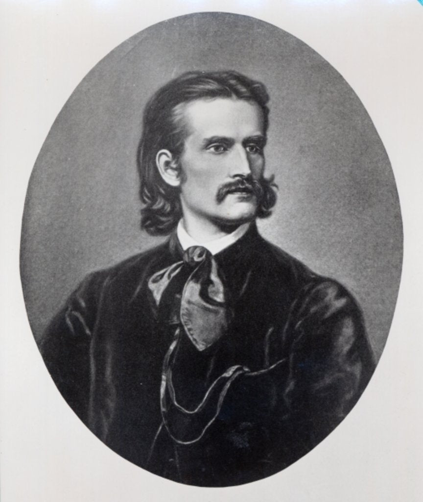 Detail of Robert Hamerling by August Prinzhofer