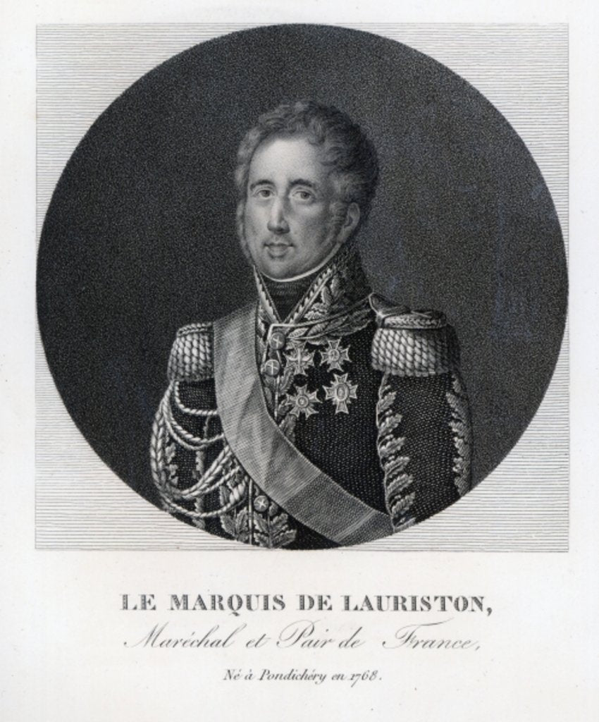 Detail of Jacques Law, Marquis de Lauriston by French School
