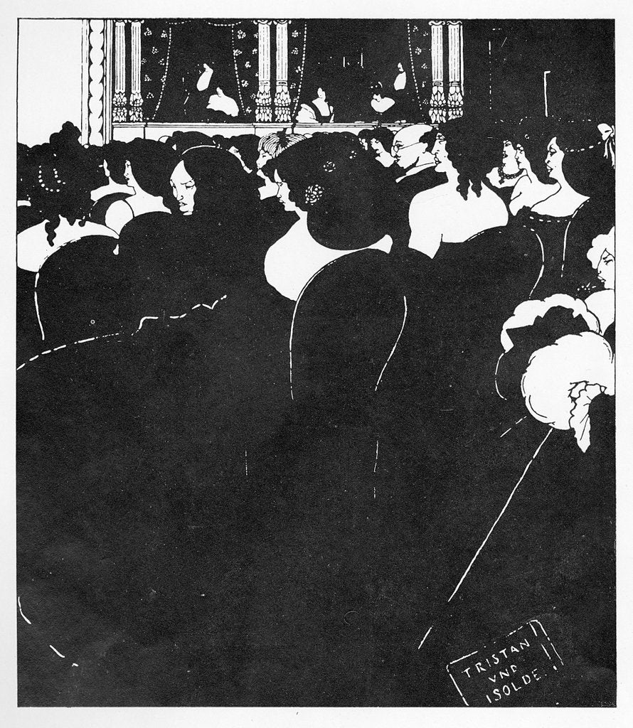 Detail of The Wagnerites, 1894 by Aubrey Beardsley