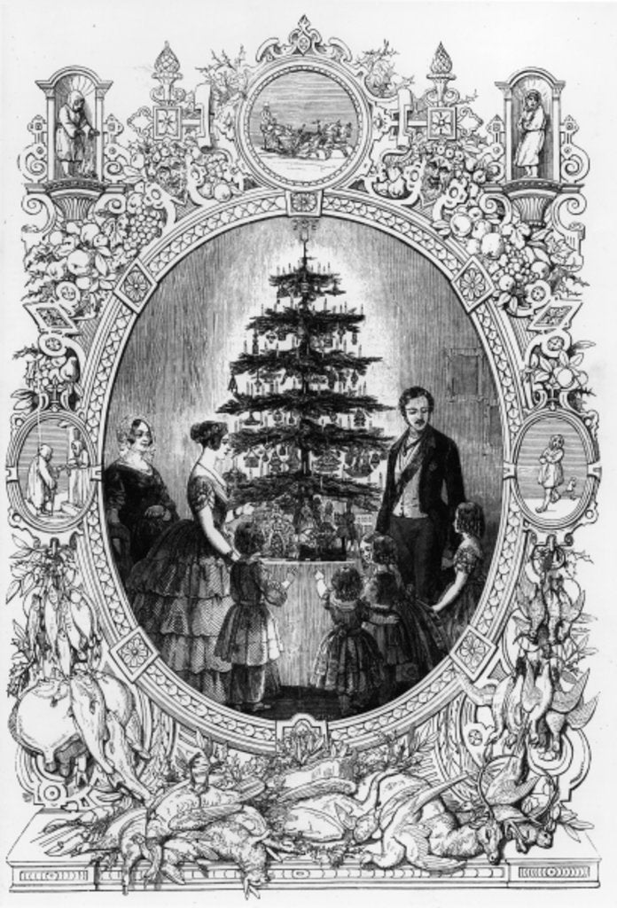 Detail of Christmas Tree at Windsor Castle, 1848 by J.L. Williams