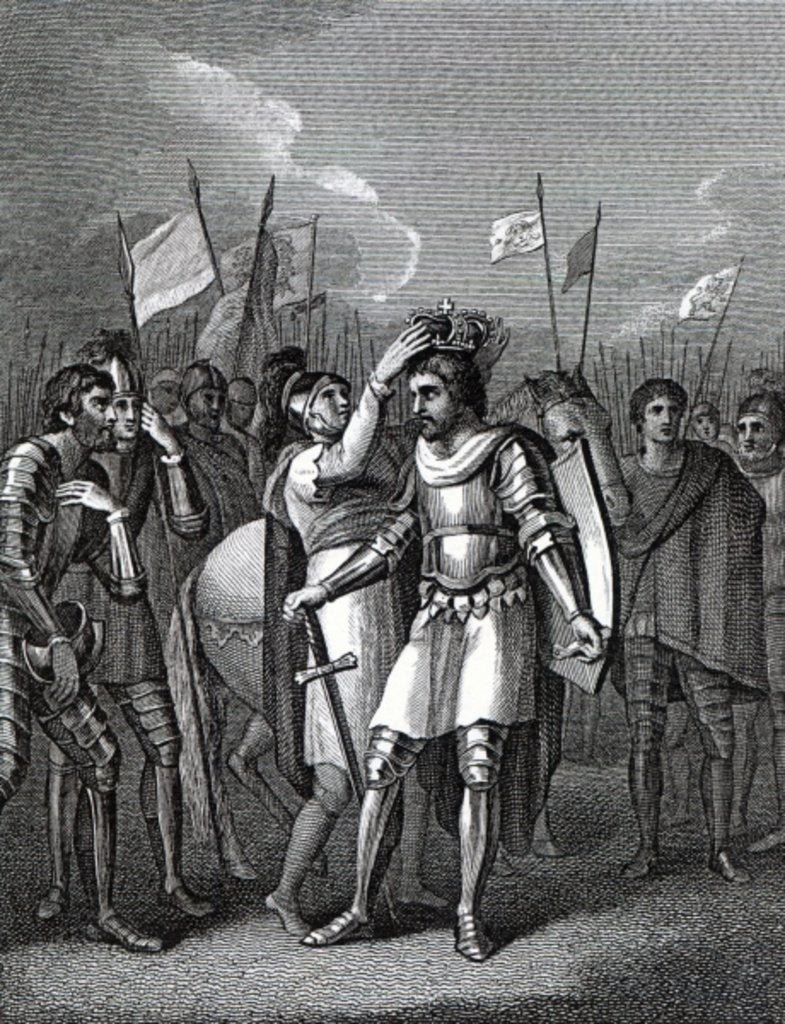 Detail of The Earl of Richmond chosen King after the Battle of Bosworth by English School