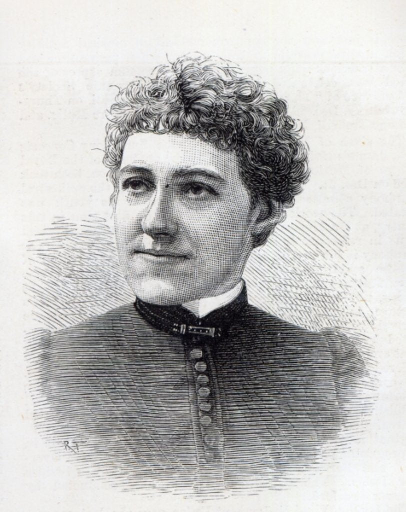 Detail of Miss Charlotte Robinson, Home Art Decorator to Her Majesty, 1887 by English School