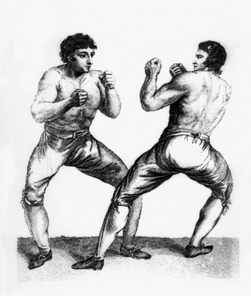 Detail of Boxing Match Between Daniel Mendoza and Richard Humphreys, 29th September 1790 by Charles Reuben Ryley