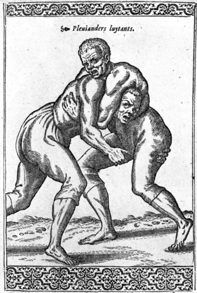 Detail of Turkish Wrestlers by French School