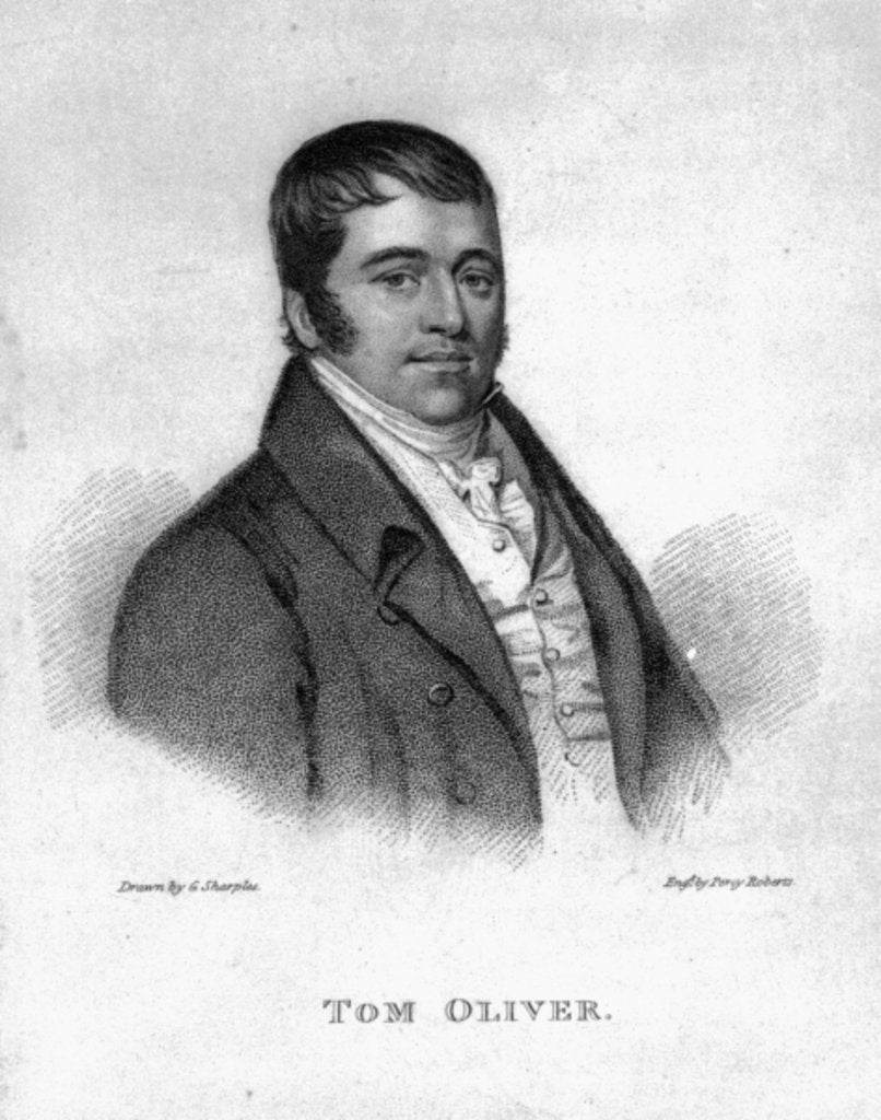 Detail of Tom Oliver, engraved by Percy Roberts by George (after) Sharples