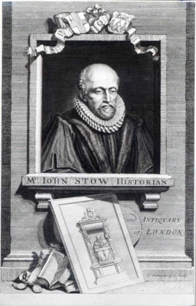 Detail of John Stow by George Vertue