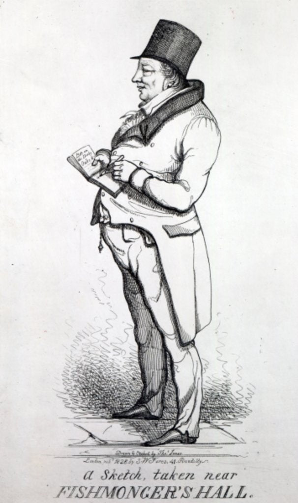 Detail of William Crockford, 1828 by Thomas Jones