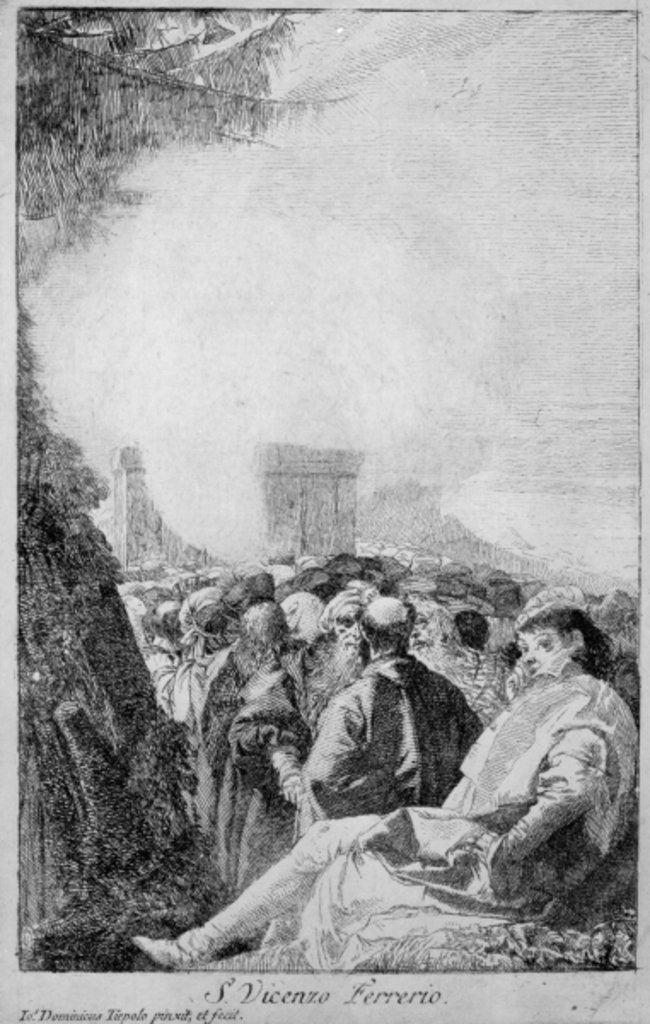 Detail of St. Vincent Ferrer, 1750-80 by Giandomenico Tiepolo