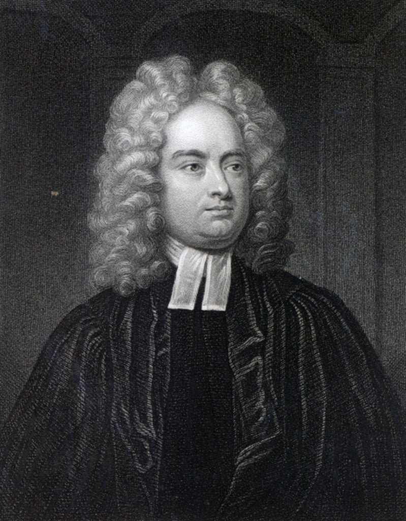 Detail of Jonathan Swift, 18th century by Charles Jervas