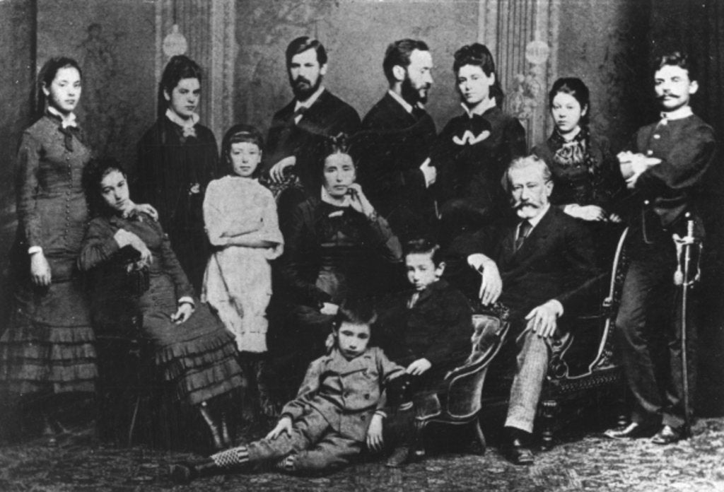 Detail of The Freud Family, c.1876 by Austrian Photographer