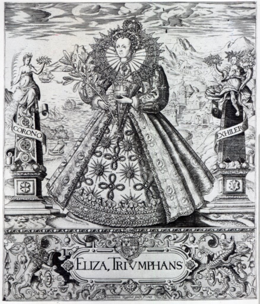 Detail of Eliza Triumphans, 1589 by William Rogers