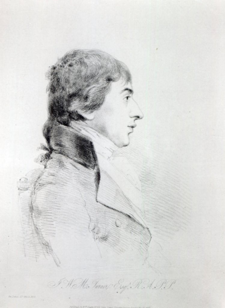 Detail of Joseph Mallord William Turner R.A, engraved by William Daniell, 1827 by George (after) Dance