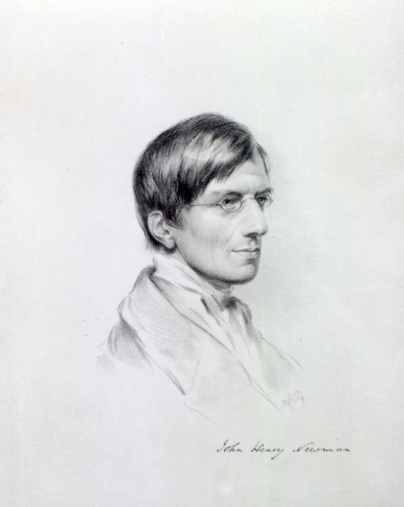 Detail of The Very Rev. J.H Newman, engraved by John Alfred Vinter, 1850 by Maria (after) Giberne