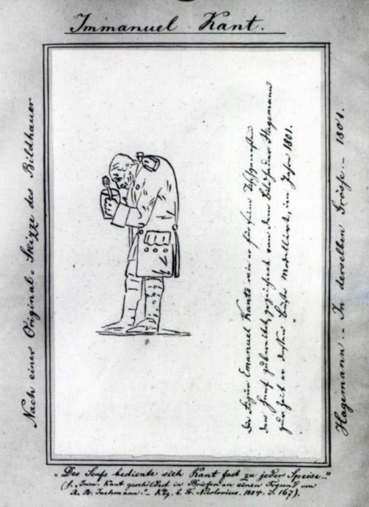 Detail of Kant mixing mustard, 1801 by Friedrich Hagemann