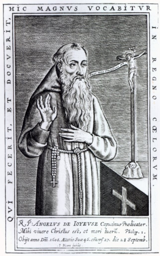 Detail of Henri, Duc de Joyeuse, known as Father Angelus by French School