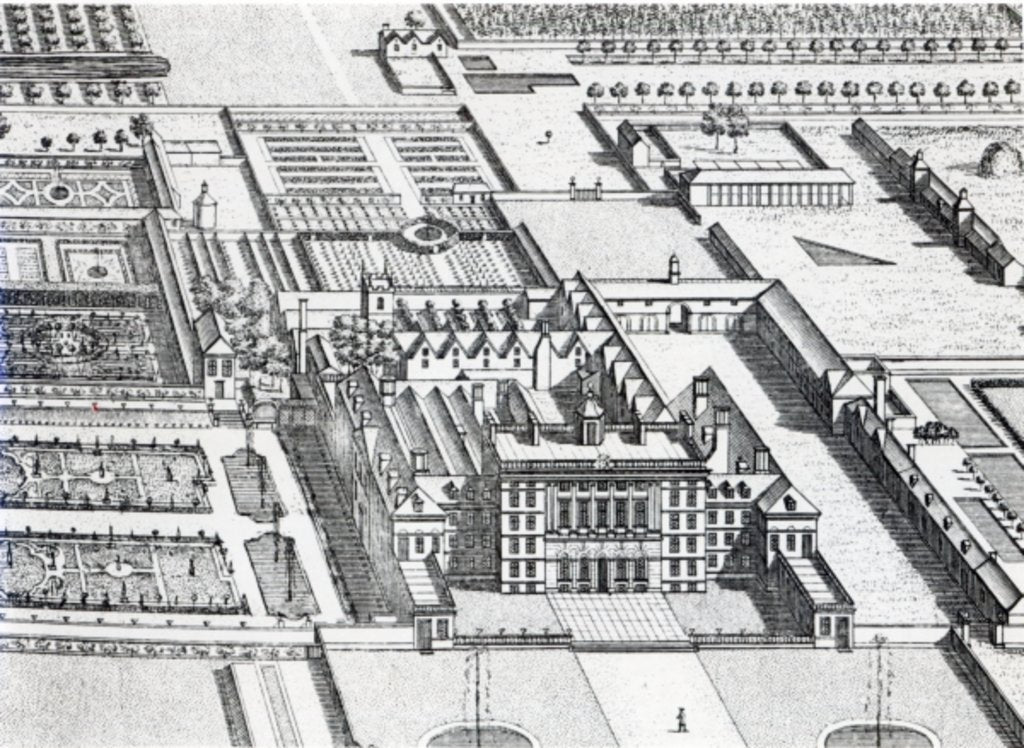 Detail of Badminton House on the County of Gloucester by Leonard Knyff