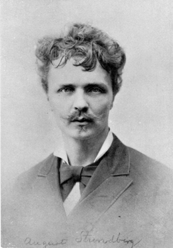 Detail of August Strindberg, 1st January, 1884 by French Photographer