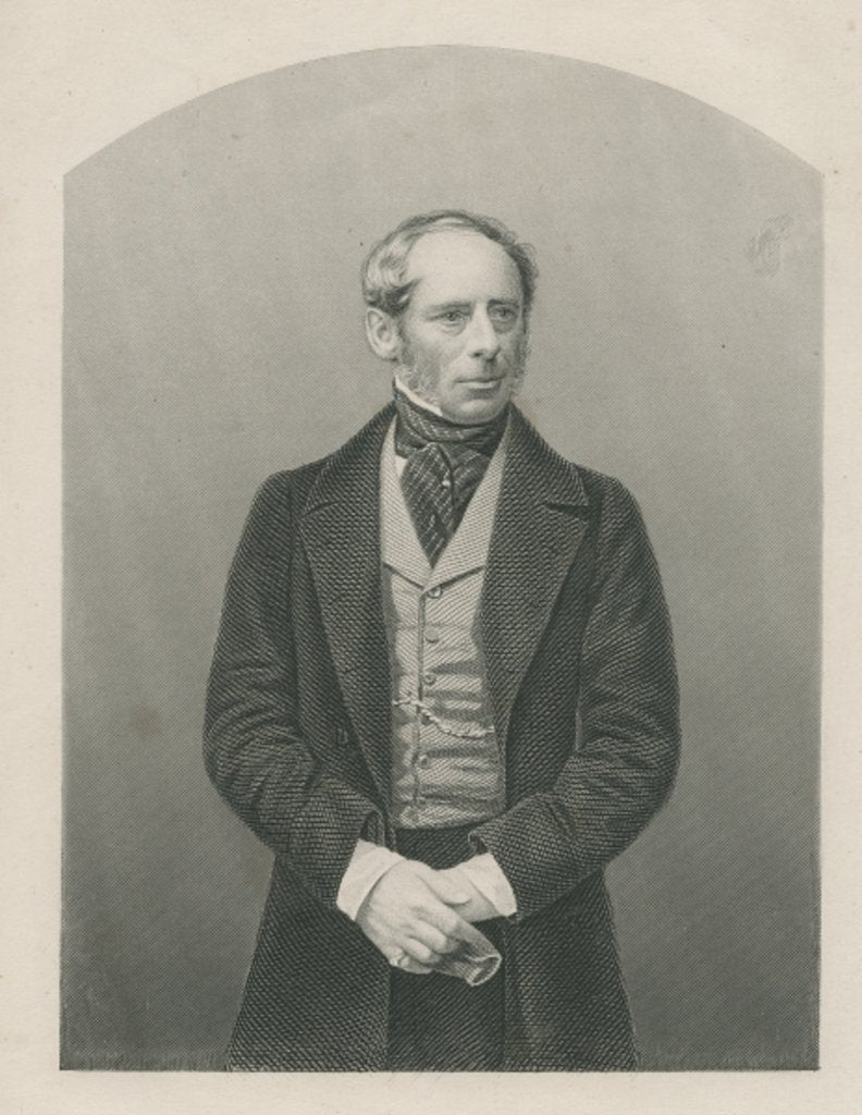 Detail of Sir John Somerset Pakington engraved by D.J. Pound from a photograph by John Jabez Edwin Paisley (after) Mayall