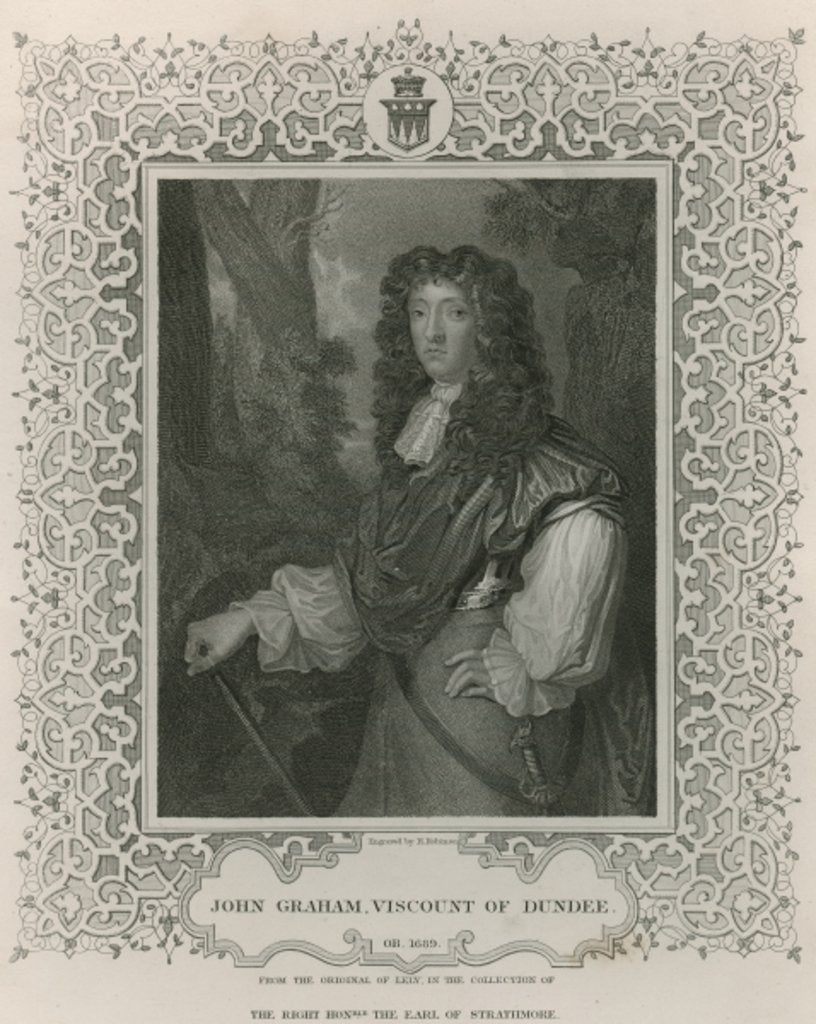 Detail of John Graham of Claverhouse, 1st Viscount of Dundee by Peter Lely