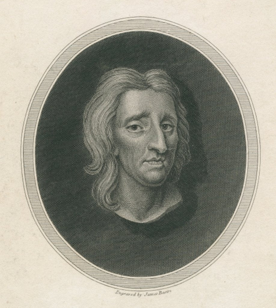 Detail of John Locke, engraved by James Basire by English School