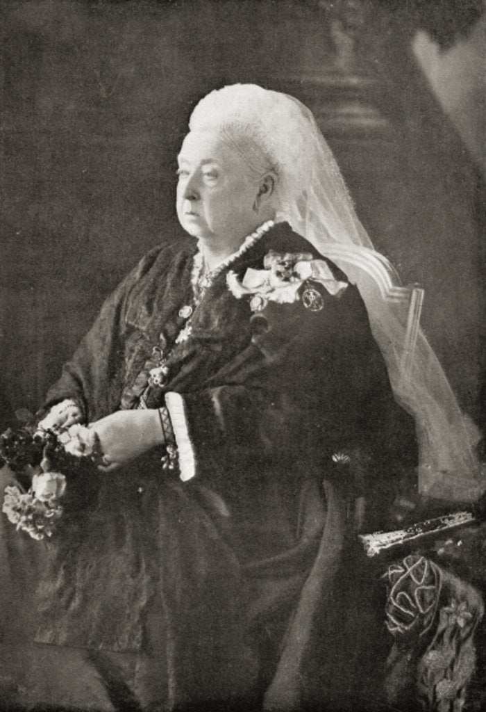 Detail of Queen Victoria c.1899 by English Photographer