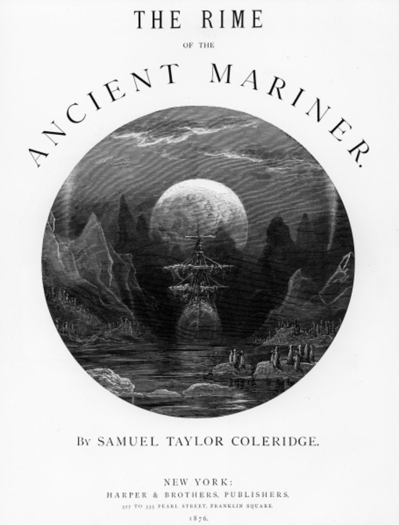 Detail of Title page from 'The Rime of the Ancient Mariner' by S.T. Coleridge, published by Harper & Brothers, New York, 1876 by Gustave Dore