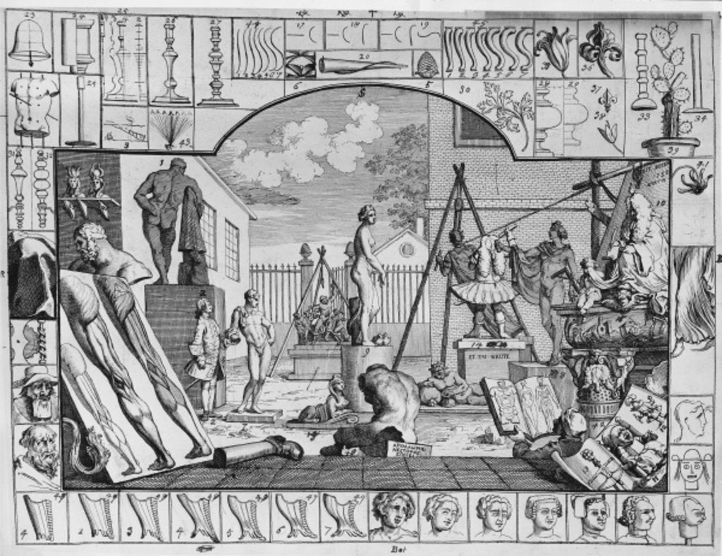 Detail of Analysis of Beauty by William Hogarth