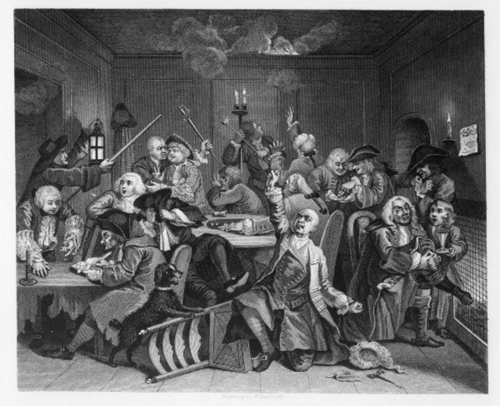 Detail of Scene VI: The Rake at the Gaming House, 1735 by William Hogarth