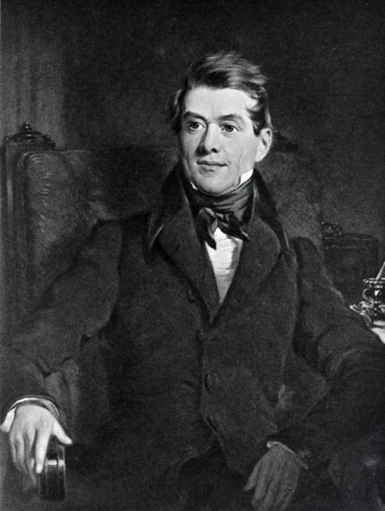 Detail of Christian Friedrich, Baron Stockmar by John Partridge