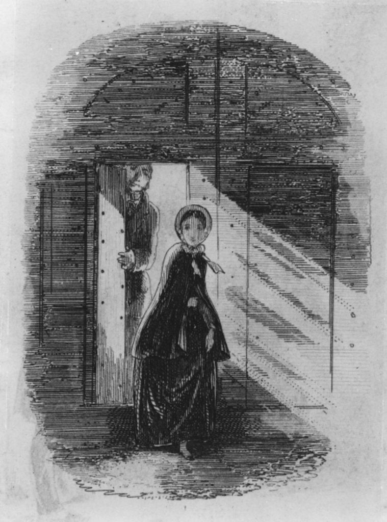 Detail of Detail of Amy Dorrit from the frontispiece to 'Little Dorrit' by Charles Dickens by Hablot Knight (1815-92) Browne