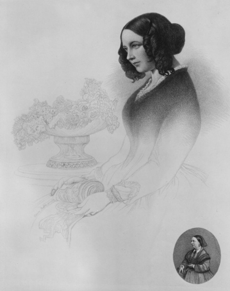Detail of Catherine Dickens by Edwin Roffe