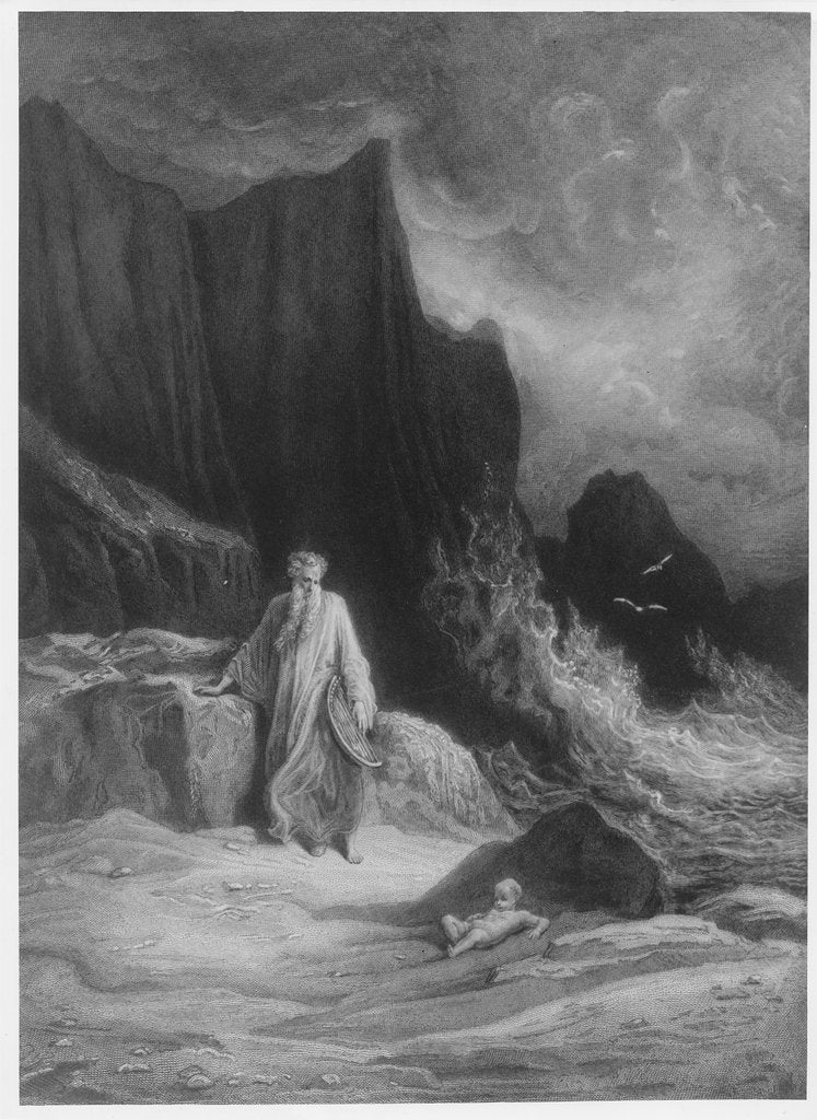Detail of The Finding of King Arthur by Gustave Dore