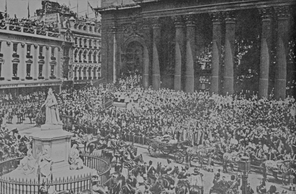 Detail of Queen Victoria's Diamond Jubilee, 1897 by English Photographer