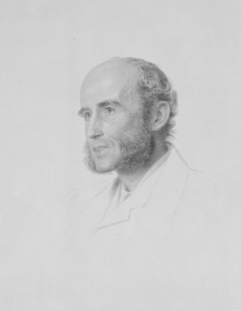 Detail of John Richard Green, engraved by George J. Stodart by Anthony Frederick Augustus (after) Sandys