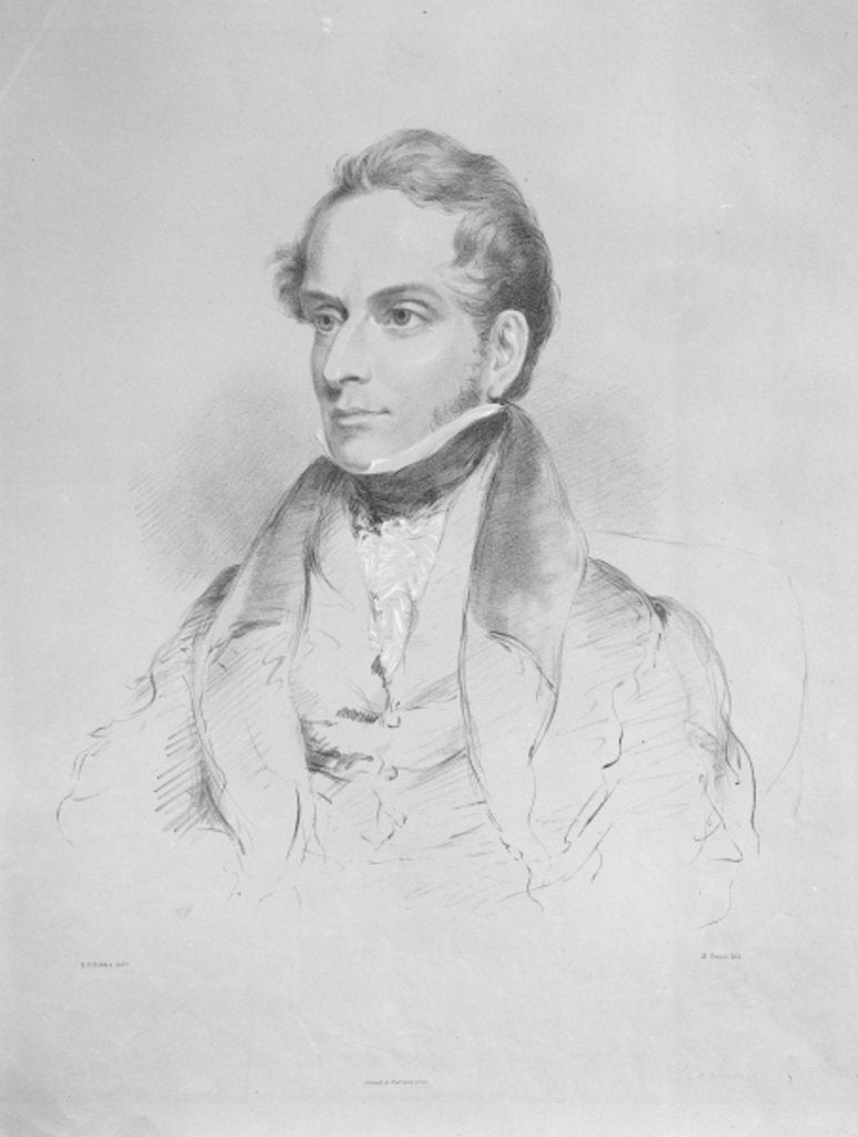 Detail of Decimus Burton, lithograph by Maxim Gauci, c.1830-35 by Eden Upton (after) Eddis