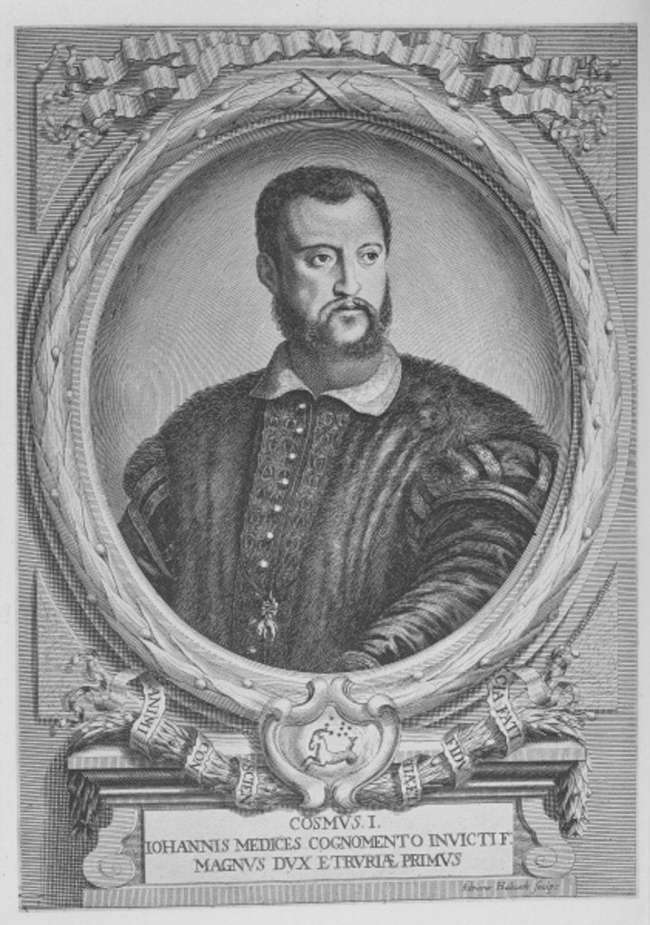 Detail of Cosimo I de'Medici, Grand Duke of Tuscany by Adrian Haelwegh