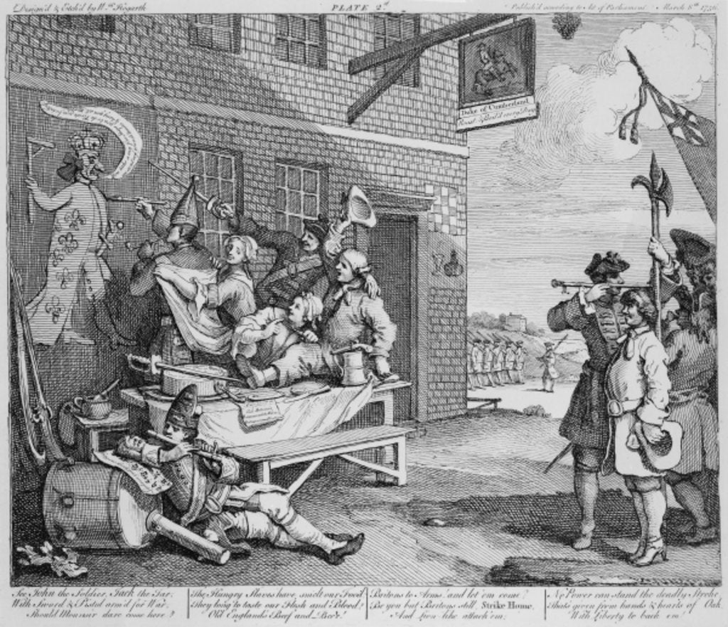 Detail of England by William Hogarth