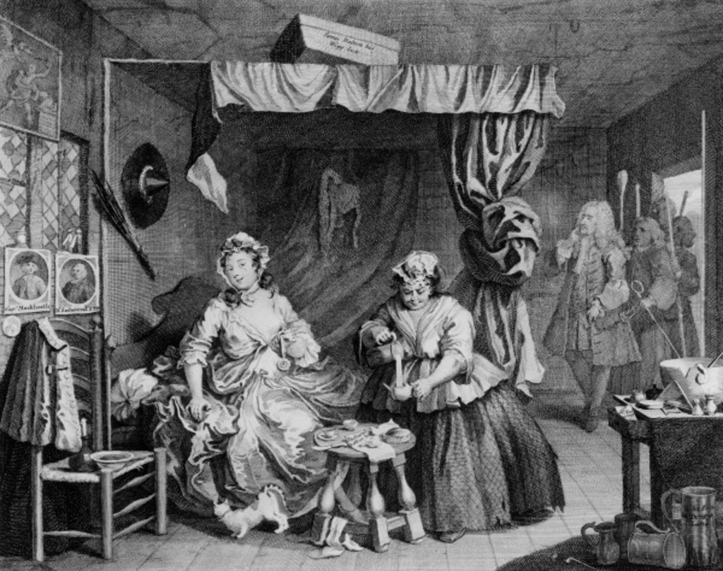 Detail of A Harlot's Progress, Plate III,, 1732 by William Hogarth