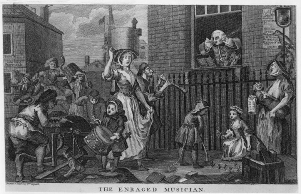 Detail of The Enraged Musician by William Hogarth