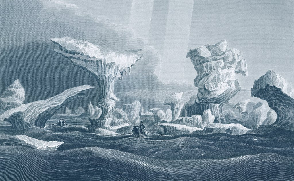 Detail of Boats in a Swell Amongst Ice, August 24, 1826 by George (after) Back