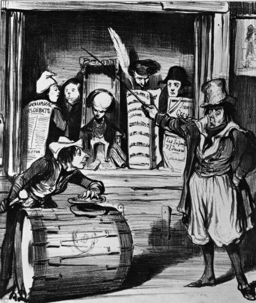 Detail of Les Saltimbanques by Honore Daumier