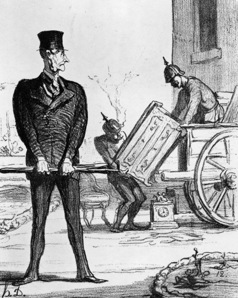 Detail of The New Victory Chariot by Honore Daumier