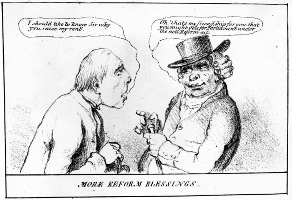 Detail of More Reform Blessings, 1832 by English School